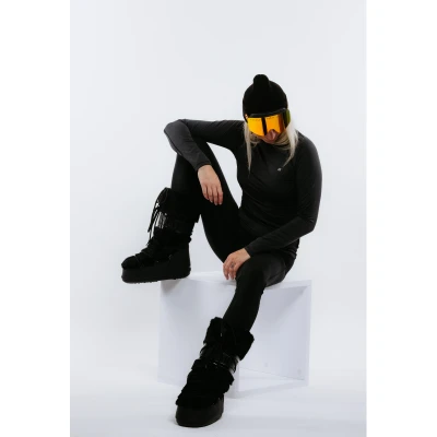 Authority WARMIE II pants W black dámské zateplené legíny