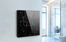 Avatto Chytrý vypínač světla ZigBee LZTS02-EU-B1 1 Way No Neutral TUYA (černý)