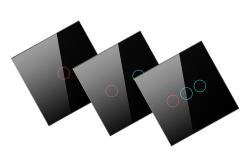 Avatto Chytrý vypínač světla ZigBee LZTS02-EU-B1 1 Way No Neutral TUYA (černý)