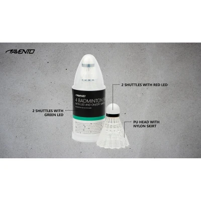 Avento LED Shuttles 4 badmintonové míčky