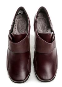 Axel AXCW032 vínové dámské polobotky šíře H