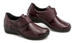 Axel AXCW032 vínové dámské polobotky šíře H