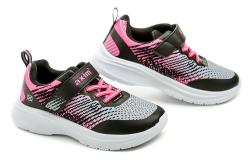 Axim 2A25085R šedo růžové dětské tenisky
