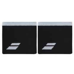Babolat Logo Wristband 2024 potítka černá-bílá POUZE 1 pár (VÝPRODEJ)