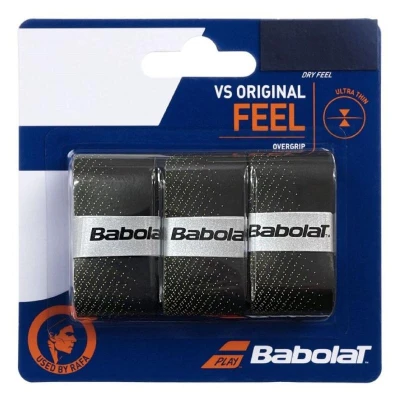 Babolat VS Original overgrip omotávka tl. 0,4 mm černá-žlutá Babolat VS Original overgrip omotávka tl. 0,4 mm černá-žlutá