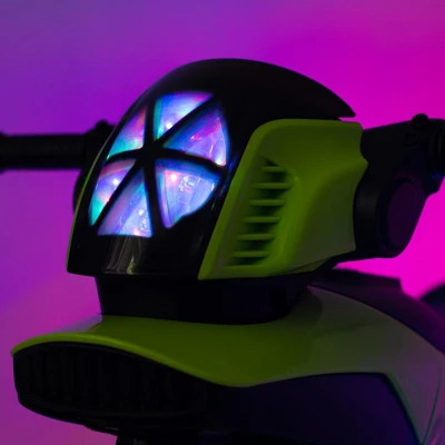 BABY MIX Dětská elektrická motorka POLICE bílá