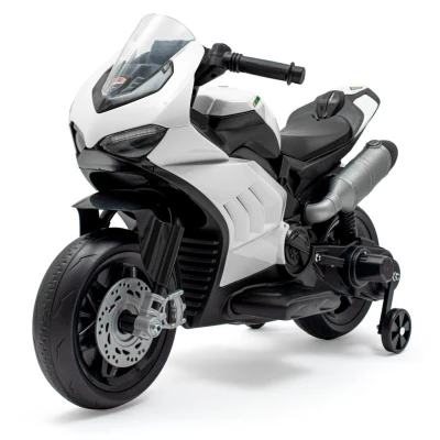 Baby Mix Dětská elektrická motorka Supersport bílá