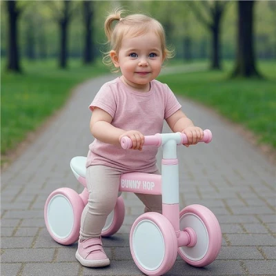 Baby Mix Dětské odrážedlo Bunny Hop Ultralight růžové