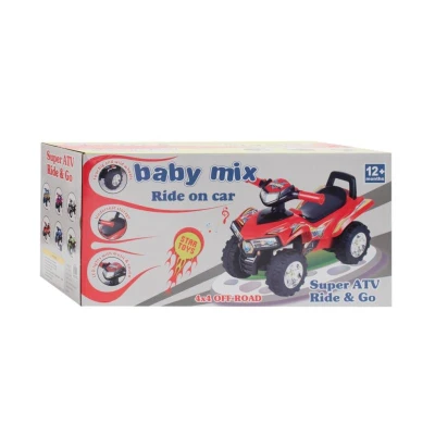 BABY MIX Dětské odrážedlo se zvukem Čtyřkolka