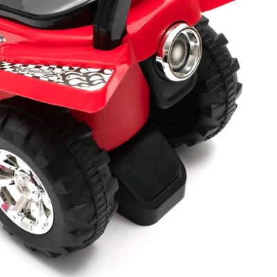 BABY MIX Dětské odrážedlo se zvukem Čtyřkolka modrá