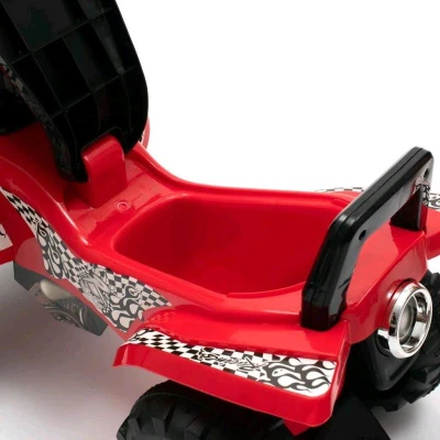 BABY MIX Dětské odrážedlo se zvukem Čtyřkolka růžová