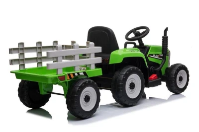 Baby Mix Elektrický traktor Erick s dálkovým ovladačem zelený