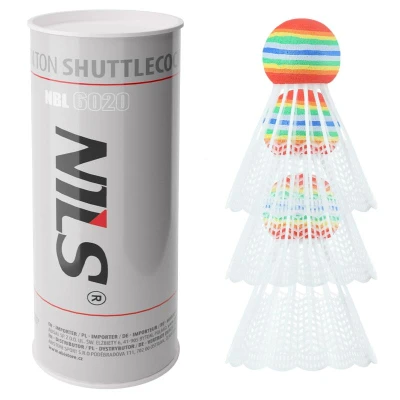 NILS NBL6020 3 ks Badmintonové míčky NILS NBL6020 3 ks Badmintonové míčky