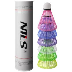 NILS NBL6026 multicolor 6 ks Badmintonové míčky