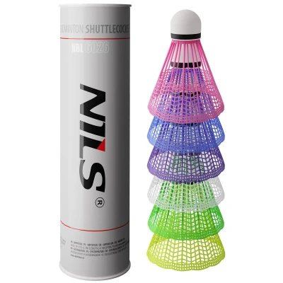 NILS NBL6026 multicolor 6 ks Badmintonové míčky NILS NBL6026 multicolor 6 ks Badmintonové míčky