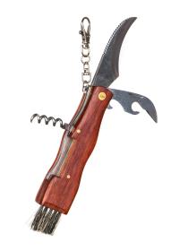 BANQUET Nůž na houby AKCENT 7cm, se štětečkem, dřev.rukojeť