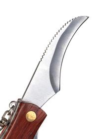 BANQUET Nůž na houby AKCENT 7cm, se štětečkem, dřev.rukojeť