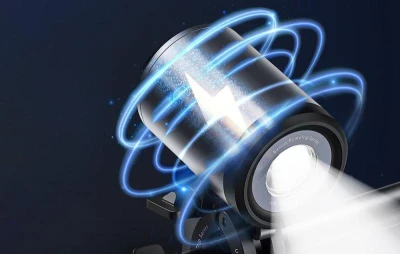 Baseus PrimeTrip 2 v 1 držák na kolo, držák telefonu + svítilna (černý)