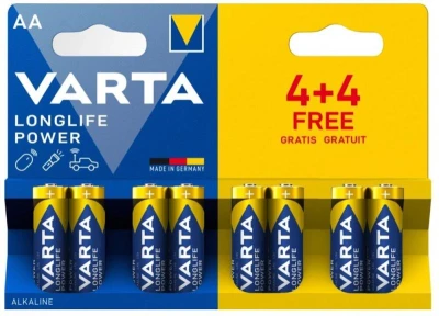 Varta Basic AA alkalické baterie, blistr 8 ks
