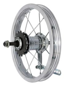 Basic Zapletené kolo 12" zadní Zinek torpedo, pastorek 16 zubů Basic Zapletené kolo 12" zadní Zinek torpedo, pastorek 16 zubů