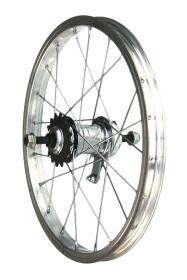 Basic Zapletené kolo 16" zadní Zinek torpedo 20 děr Basic Zapletené kolo 16" zadní Zinek torpedo 20 děr