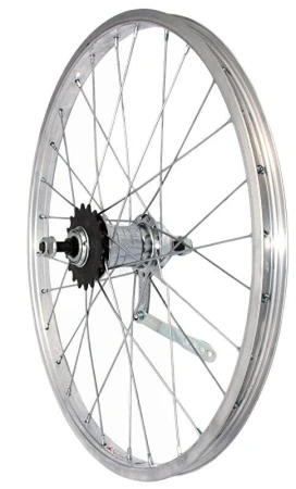 Basic Zapletené kolo 20" zadní torpedo Velosteel 28děr Basic Zapletené kolo 20" zadní torpedo Velosteel 28děr