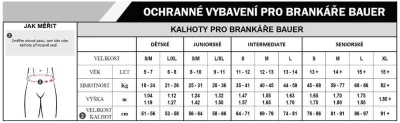 Bauer GSX S23 JR juniorské brankářské kalhoty