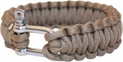 BCB Adventure náramok paracord kov béžový