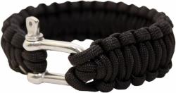 BCB Adventure náramek paracord kov černý BCB Adventure náramek paracord kov černý