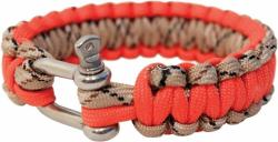 BCB Adventure náramek paracord kov oranžový BCB Adventure náramek paracord kov oranžový