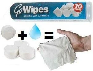 BCB Adventure ubrousky v tabletách Go Wipes