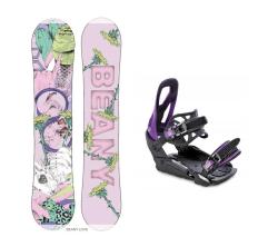 Beany LOVE dívčí snowboard + Raven S230 Black/violet vázání