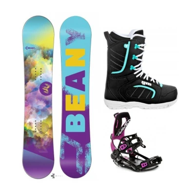 Beany Meadow snowboard + Raven Fastec FT360 black/fuchsia + Raven Diva black/mint boty Beany Meadow snowboard + Raven Fastec FT360 black/fuchsia + Raven Diva black/mint boty