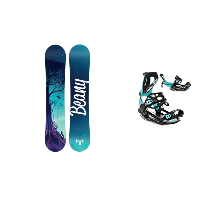 Beany Swing dětský/juniorský snowboard + Raven Fastec FT360 black/mint vázání