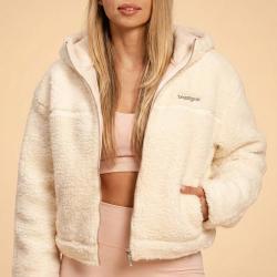 BeastPink Dámska bunda Hoodie Bliss Ivory