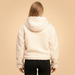 BeastPink Dámska bunda Hoodie Bliss Ivory
