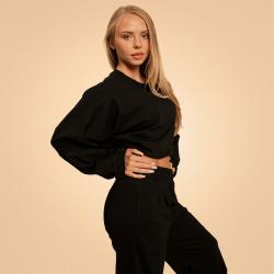 BeastPink Dámská mikina Cropped Bliss Black