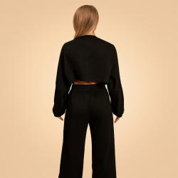 BeastPink Dámská mikina Cropped Bliss Black