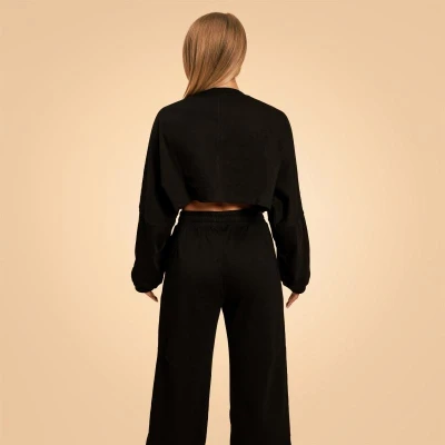 BeastPink Dámská mikina Cropped Bliss Black