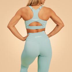 GymBeam BeastPink Dámské legíny Sense Storm Blue