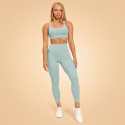 GymBeam BeastPink Dámské legíny Sense Storm Blue