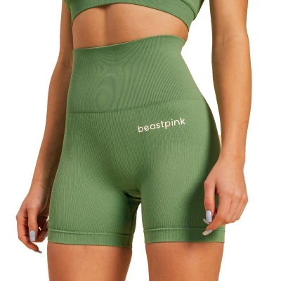 BeastPink Dámské šortky Hyper Olivine POUZE XS (VÝPRODEJ)