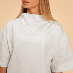 BeastPink Dámské triko Oversized Bliss Grey