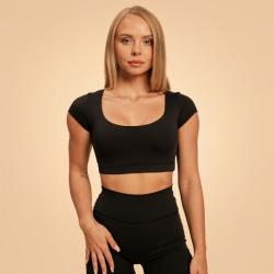 BeastPink Dámske tričko Cropped Sense Black
