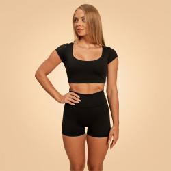 BeastPink Dámské triko Cropped Sense Black