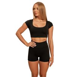BeastPink Dámské triko Cropped Sense Black