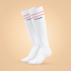 BeastPink Ponožky High Socks White