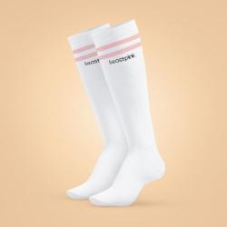 BeastPink Ponožky High Socks White POUZE M (VÝPRODEJ)