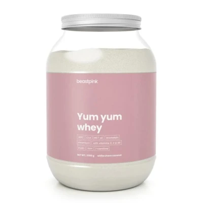 BeastPink Protein Yum Yum Whey 1000 g POUZE karamelová sušenka (VÝPRODEJ)