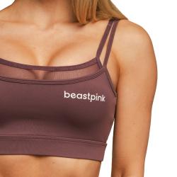 GymBeam BeastPink Športová podprsenka Breeze Mulberry